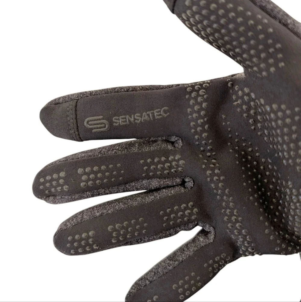 HEAD Running Gloves Touchscreen Grey Heather Sensatec Ultrafit XL New